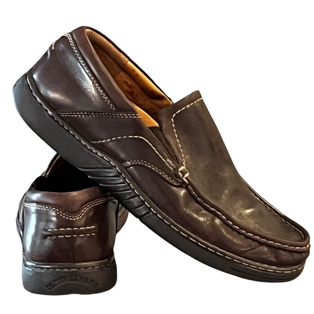 Tommy Bahama Brandy Loafer Shoes Mens 11M Espresso Brown Leather TB-339